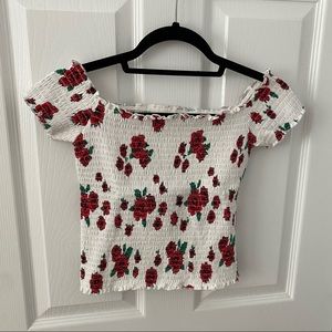 Hollister floral crop top